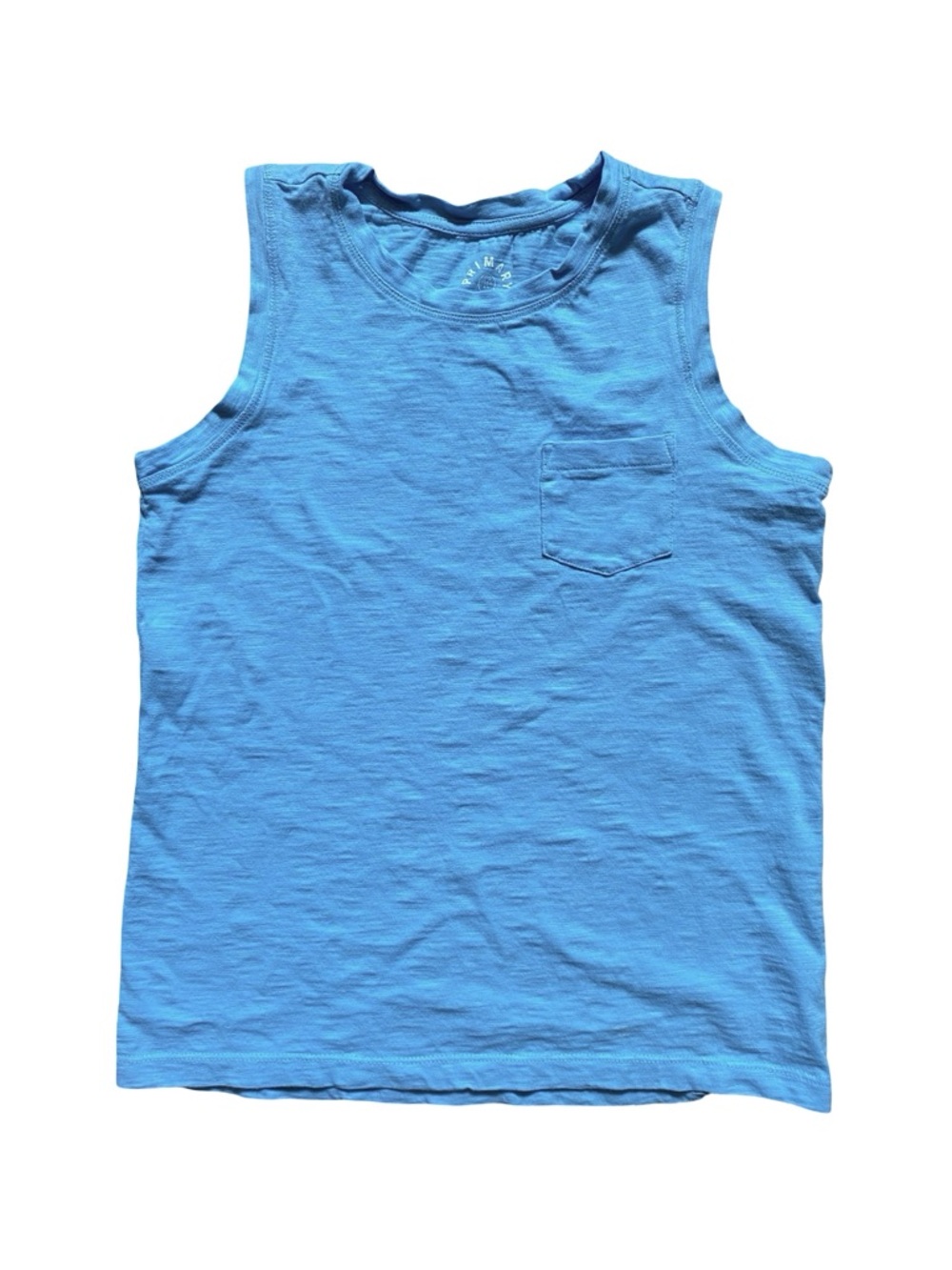 Primary - Kids Sky Blue Tank Top Pocket Tee - Size 10